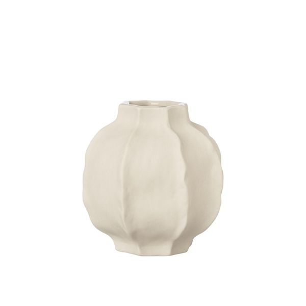 Hovedbilde Naturhvit vase i steingods, 10 cm